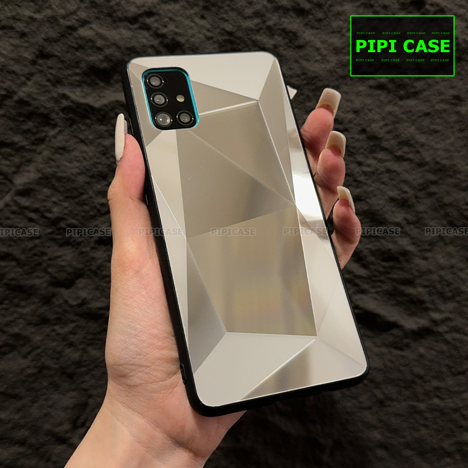 Ốp Lưng Samsung A71 - Kim Cương 6D - Bạc_thumbnail_1