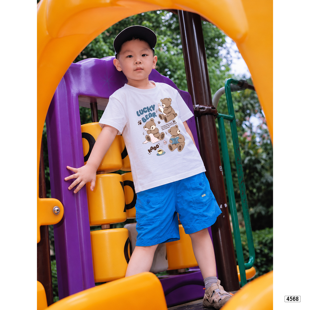 Áo thun bé gái form rộng mèo đáng yêu Kado 4568_thumbnail_3