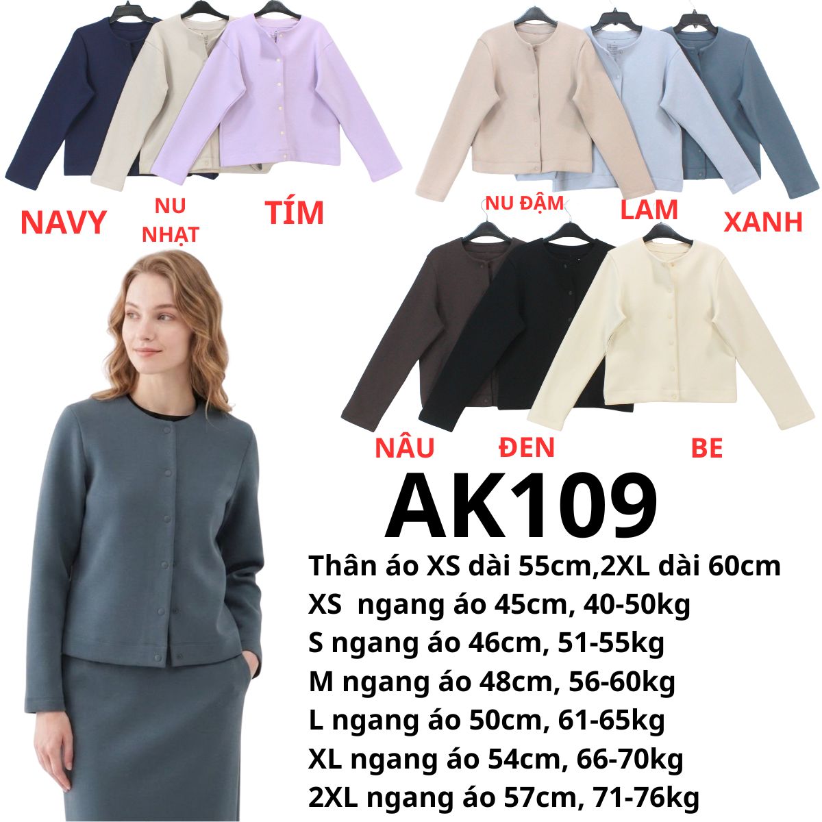 AK109 - Áo khoác Muj