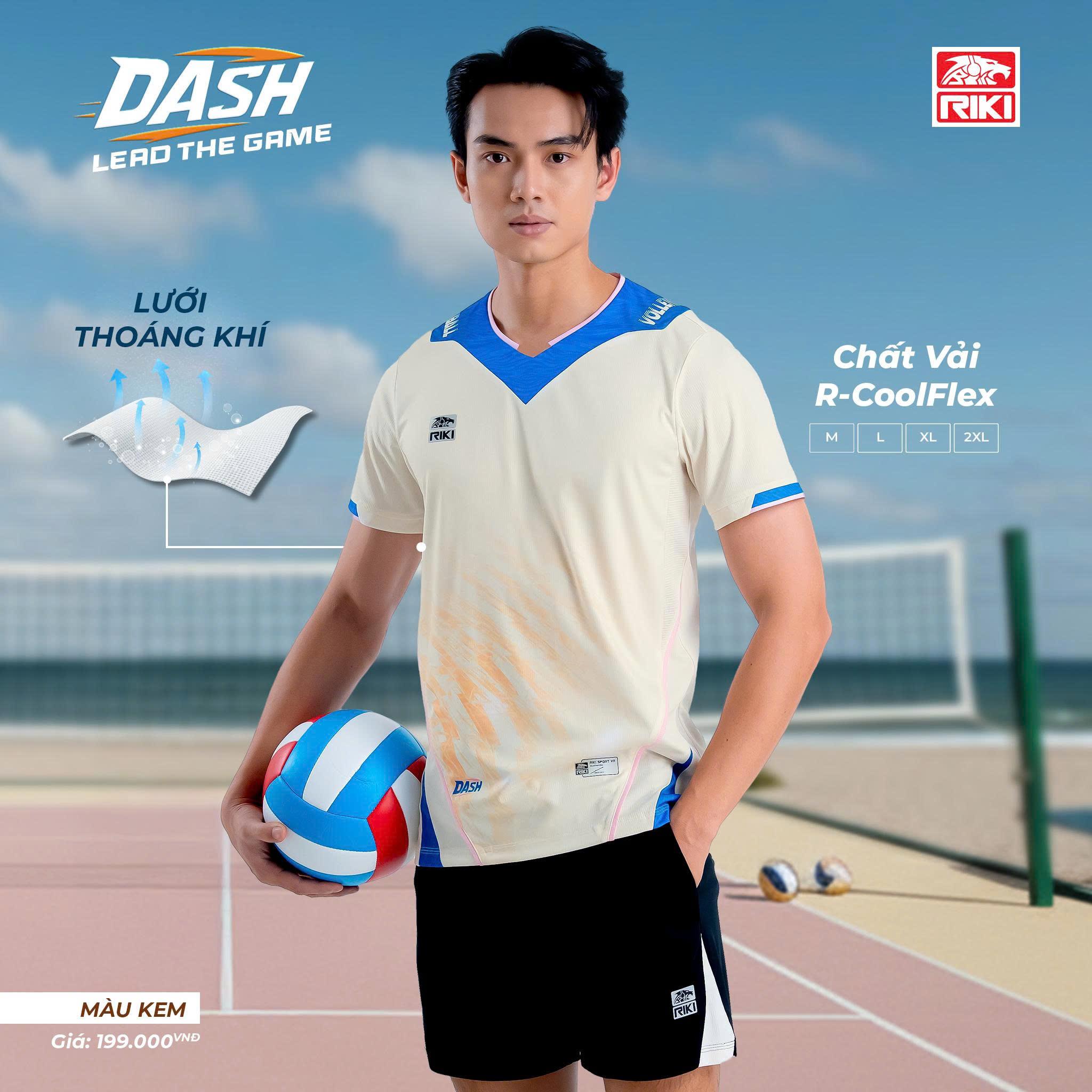 Quần Áo Bóng Chuyền Có Túi Riki DASH Thun Mè R-Coolflex Thoáng Khí Thể Thao Đương Đại_thumbnail_1
