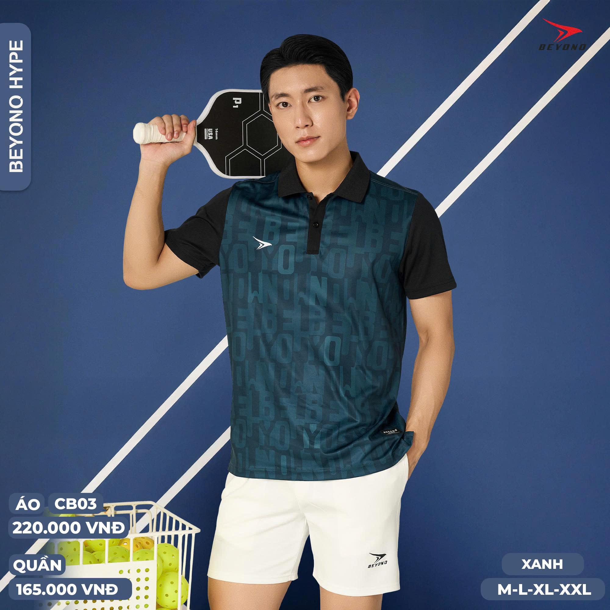 Áo Pickleball Cầu Lông Beyono Hype CB03 Thun Mè Thoáng Mát Thể Thao Đương Đại_thumbnail_2