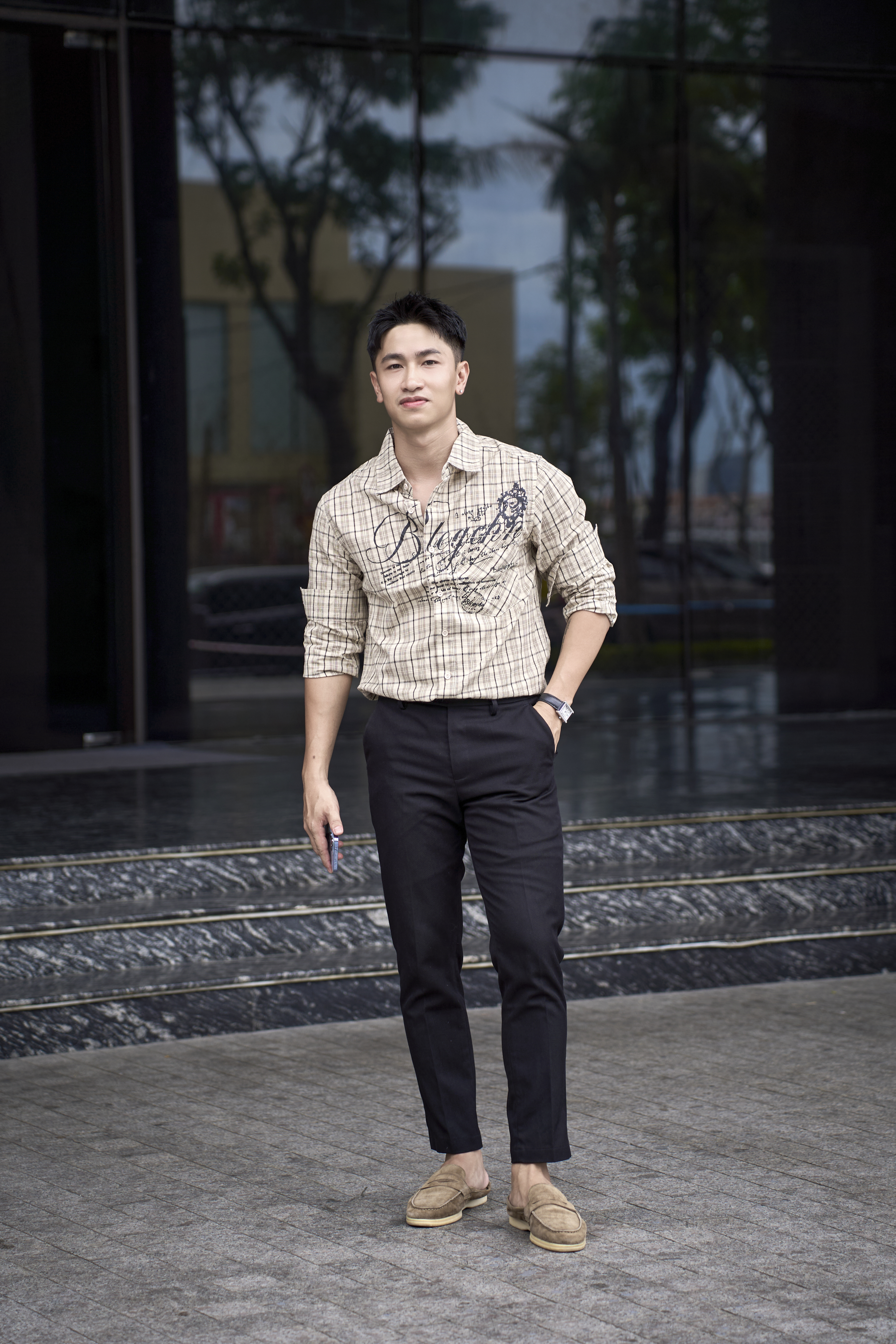 SA114 - Áo sơ mi nam kẻ caro in chữ phong cách streetwear dáng rộng_thumbnail_6