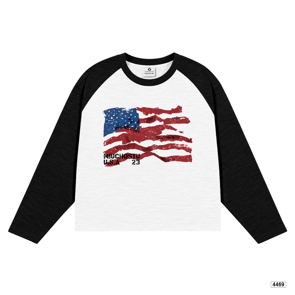 Áo thun form boxy Miucho cotton xược thoáng mát 4469_thumbnail_0