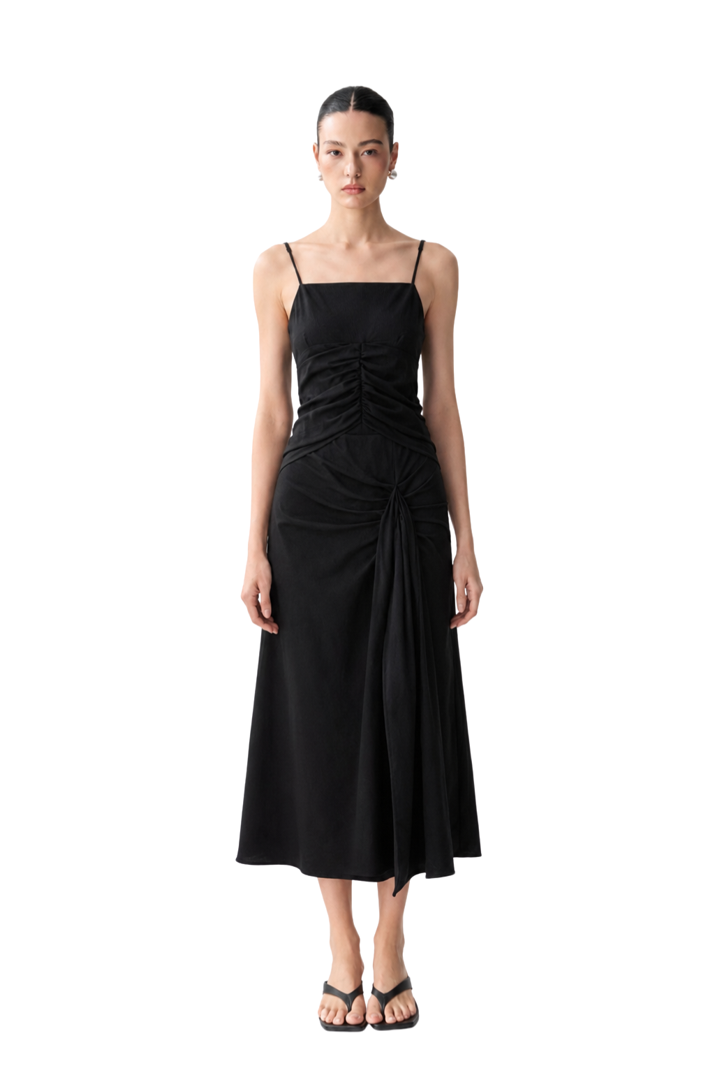 WRAPOVER WAIST DRESS