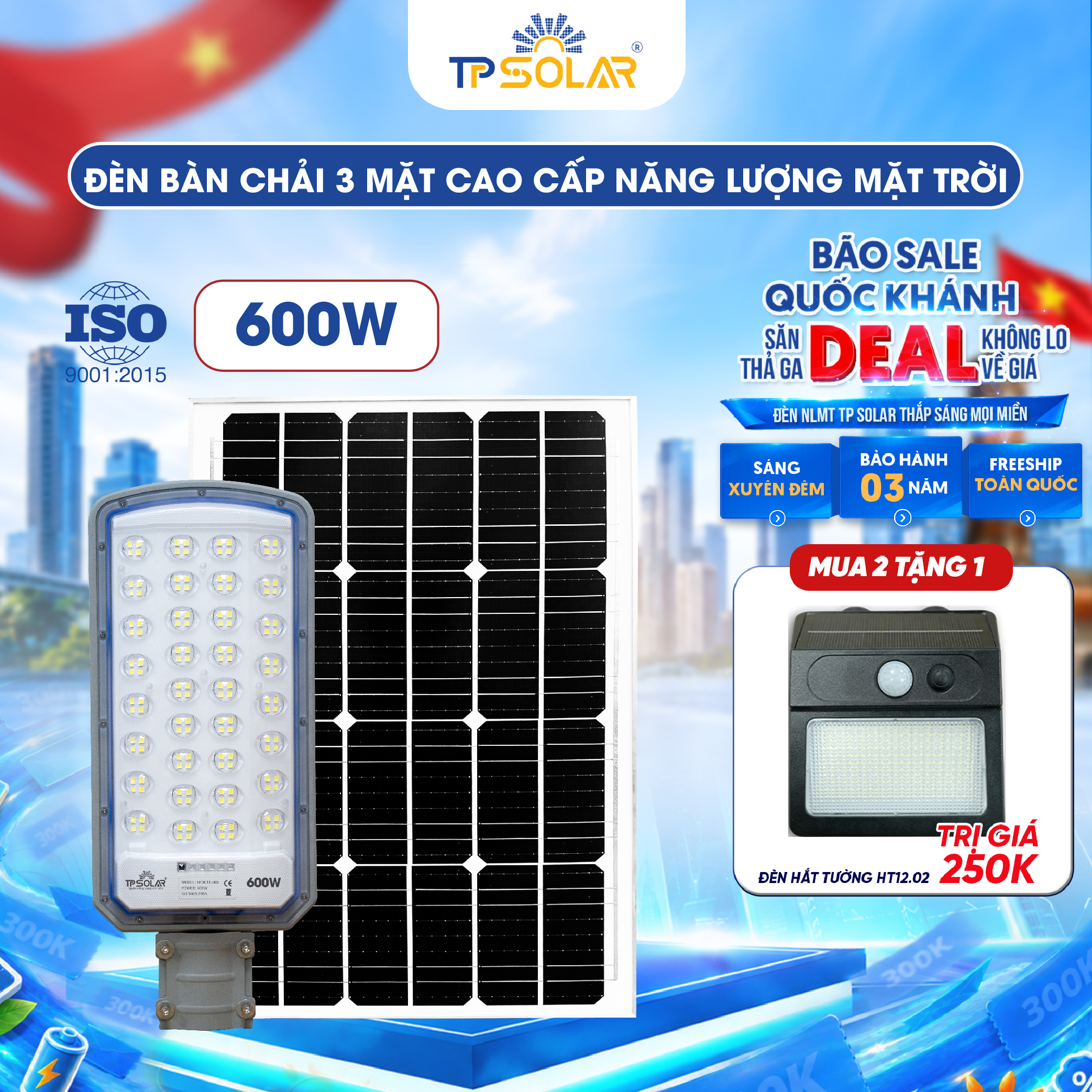 Đèn bàn chải mắt cầu lồi tỏa 3 mặt năng lượng mặt trời TP SOLAR BC11_thumbnail_8