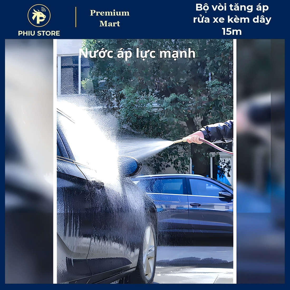 Dây Xịt Rửa Xe 15m - Bộ Vòi Tăng Áp Rửa Xe kèm Dây 15m, Dây Xịt Rửa Xe Áp Lực - PHIU STORE_thumbnail_5