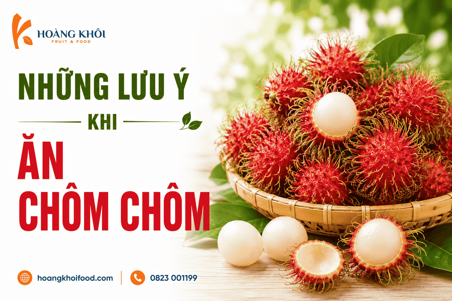Những lưu ý khi ăn chôm chôm