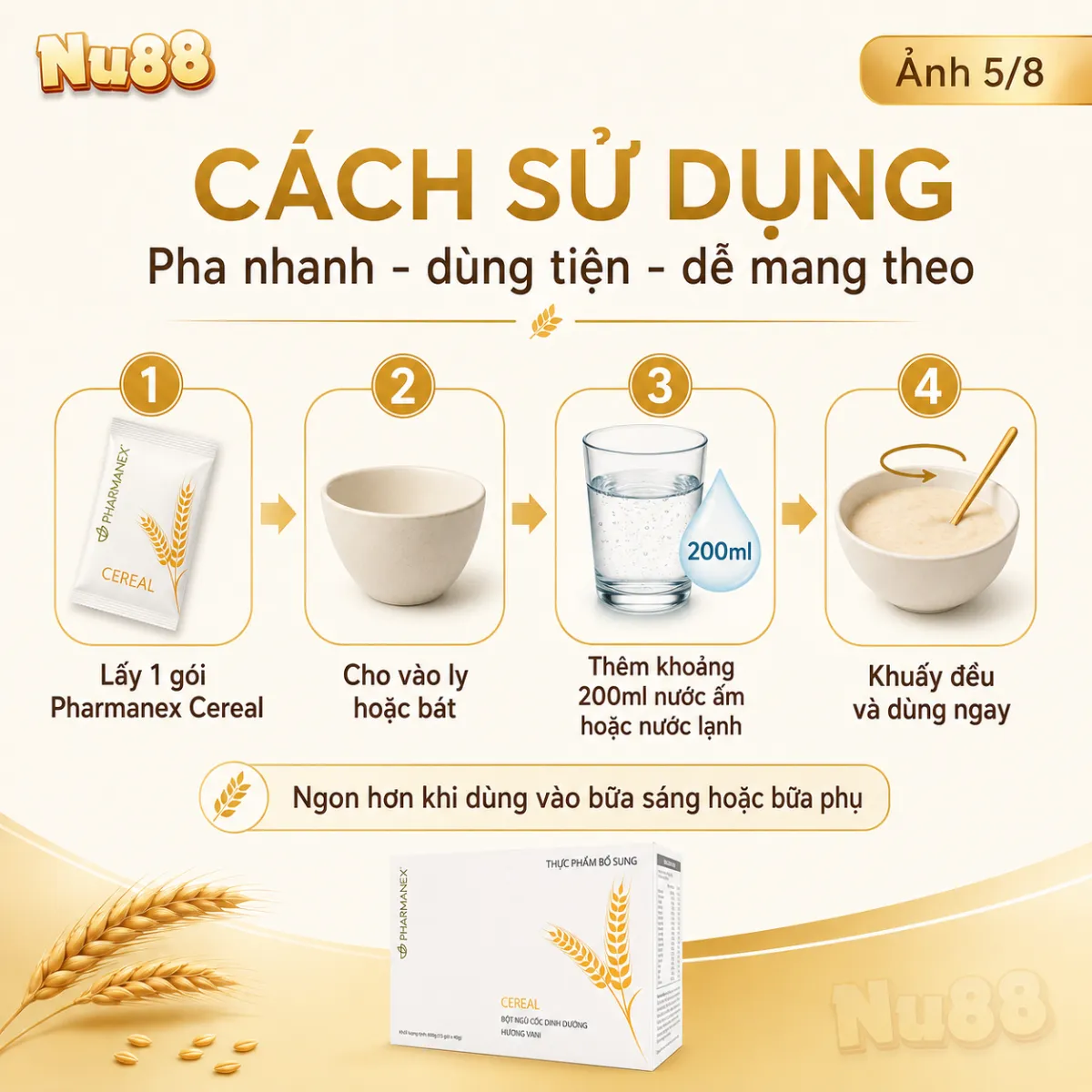 Thực phẩm bổ sung - Bột Ngũ Cốc Dinh Dưỡng Pharmanex Cereal_thumbnail_18