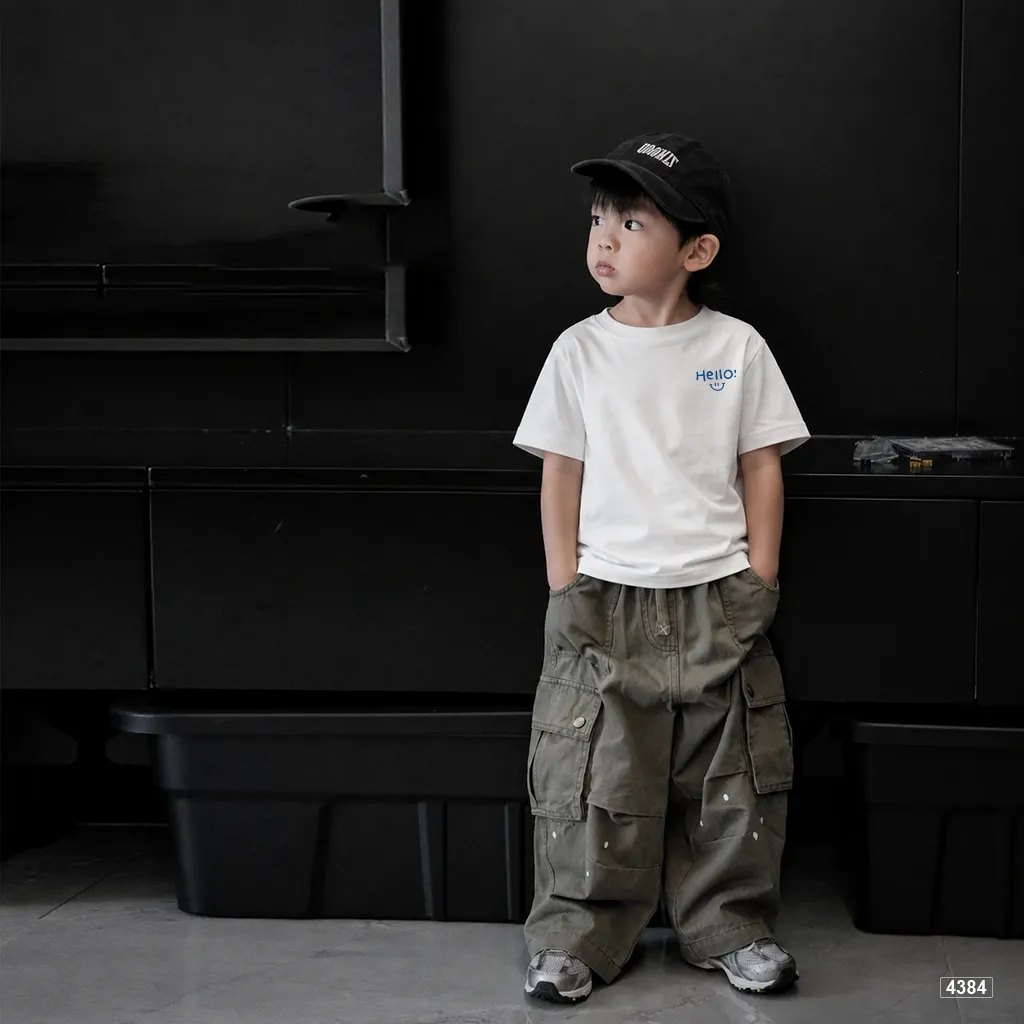 Áo thun bé trai oversize hello smile Kado 4384_thumbnail_3