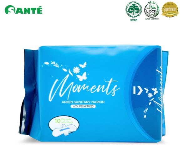 Sante Essentials (Primary) Moments Sanitary Napkin (10 pads)