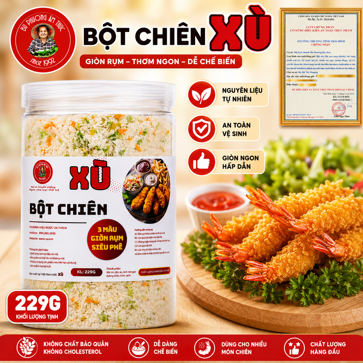Bột Chiên Xù Bu Phương 229G – Giòn Rụm - BP10_thumbnail_3