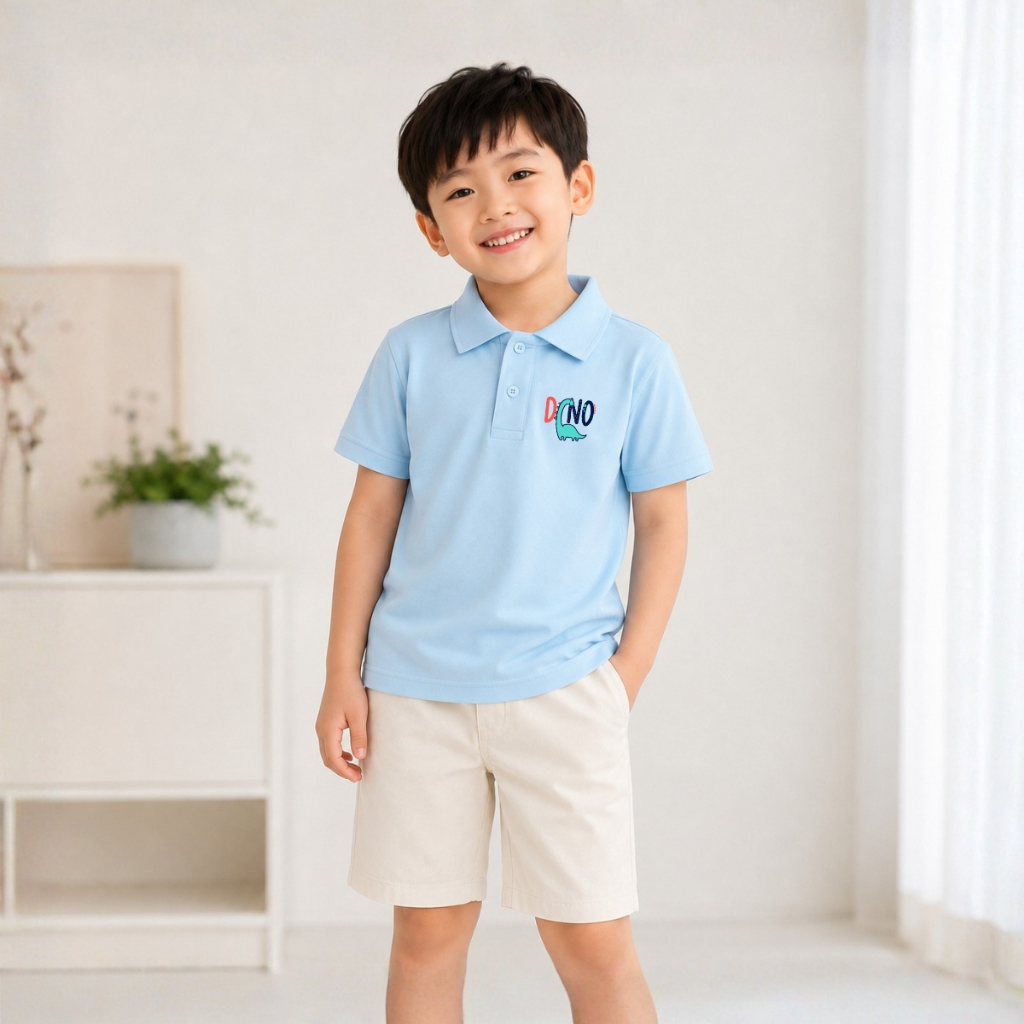 Áo polo bé trai hình Khủng long DINO - Loza Kids PL3649_thumbnail_2