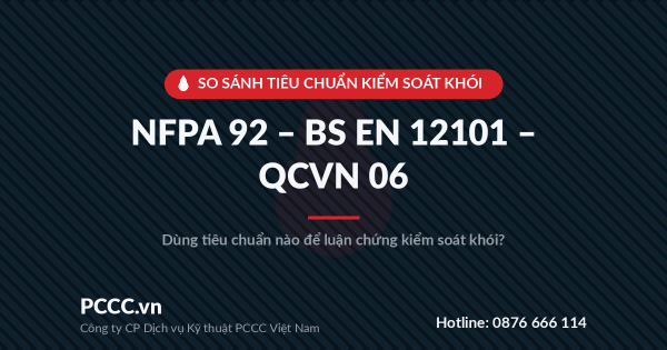 So sánh NFPA 92 – BS EN 12101 – QCVN 06: Dùng Tiêu Chuẩn Nào Để Luận Chứng Kiểm Soát Khói?