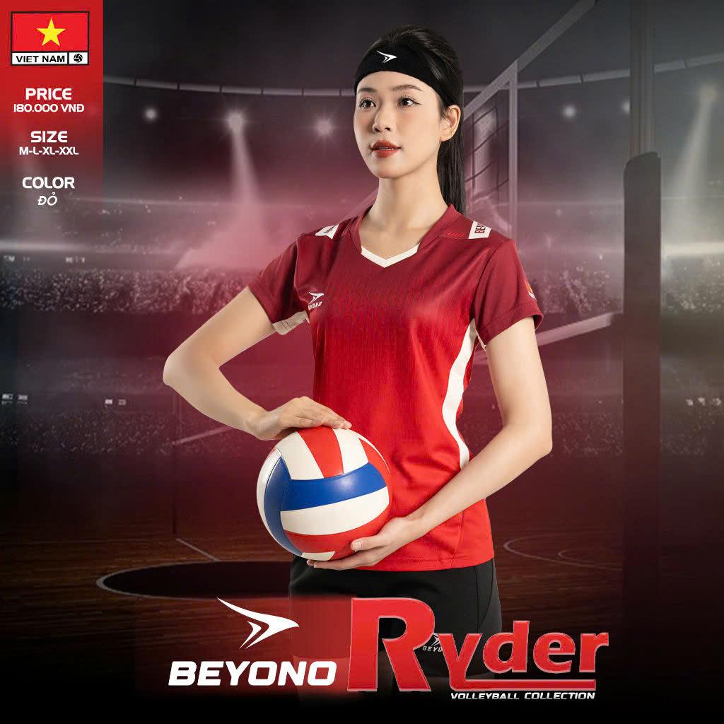 Quần Áo Bóng Chuyền Nam Nữ Beyono Ryder Đỏ Thun Mè Cao Cấp Thoáng Khí Thể Thao Đương Đại_thumbnail_1