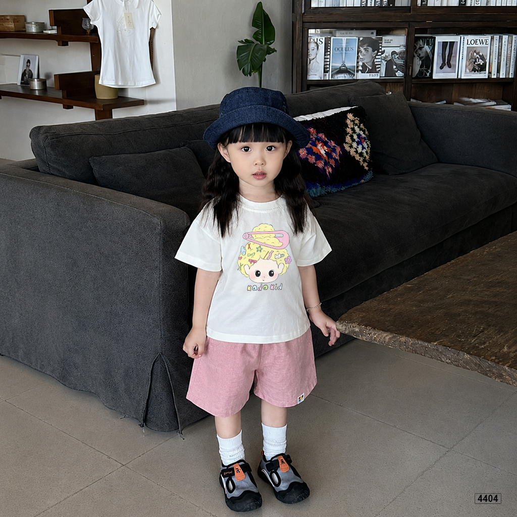 Áo thun bé gái form rộng little hairpin cổ tròn Kado 4404_thumbnail_2