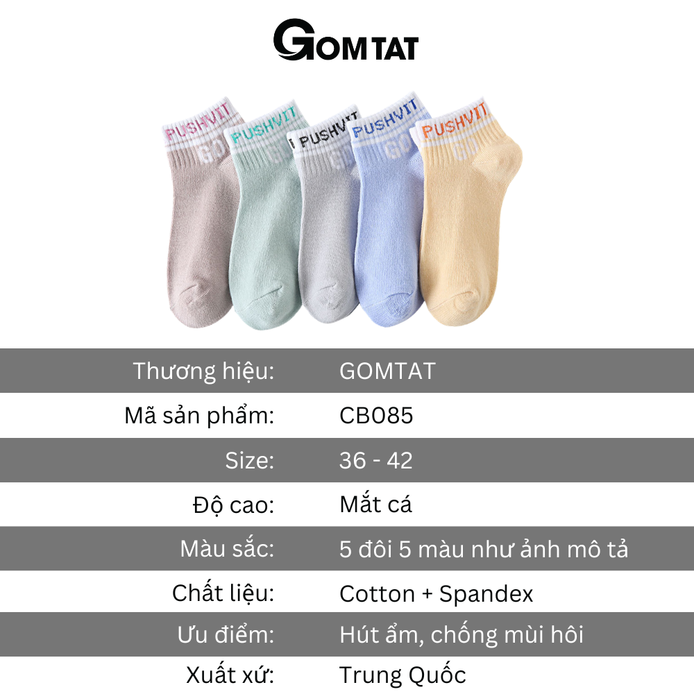 Set 5 đôi tất vớ nữ cổ ngắn UYE-CBCN_thumbnail_23