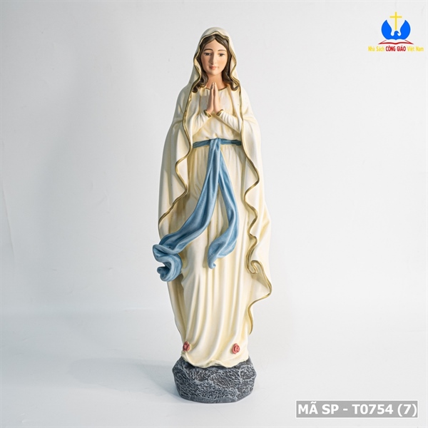 Tượng Đức Mẹ Lộ Đức 35cm vẽ tay_thumbnail_3