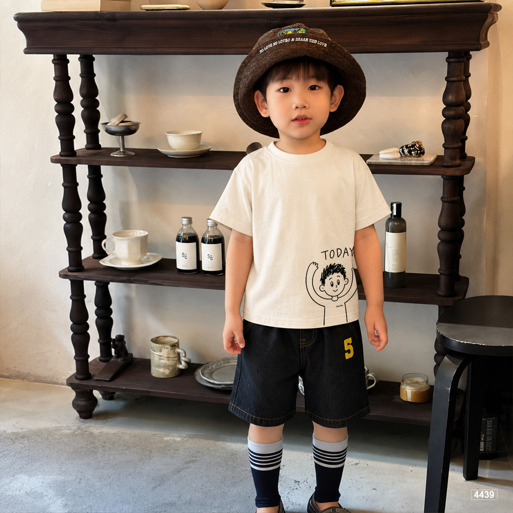 Áo thun bé trai form rộng tay ngắn cổ tròn Kado 4439_thumbnail_4