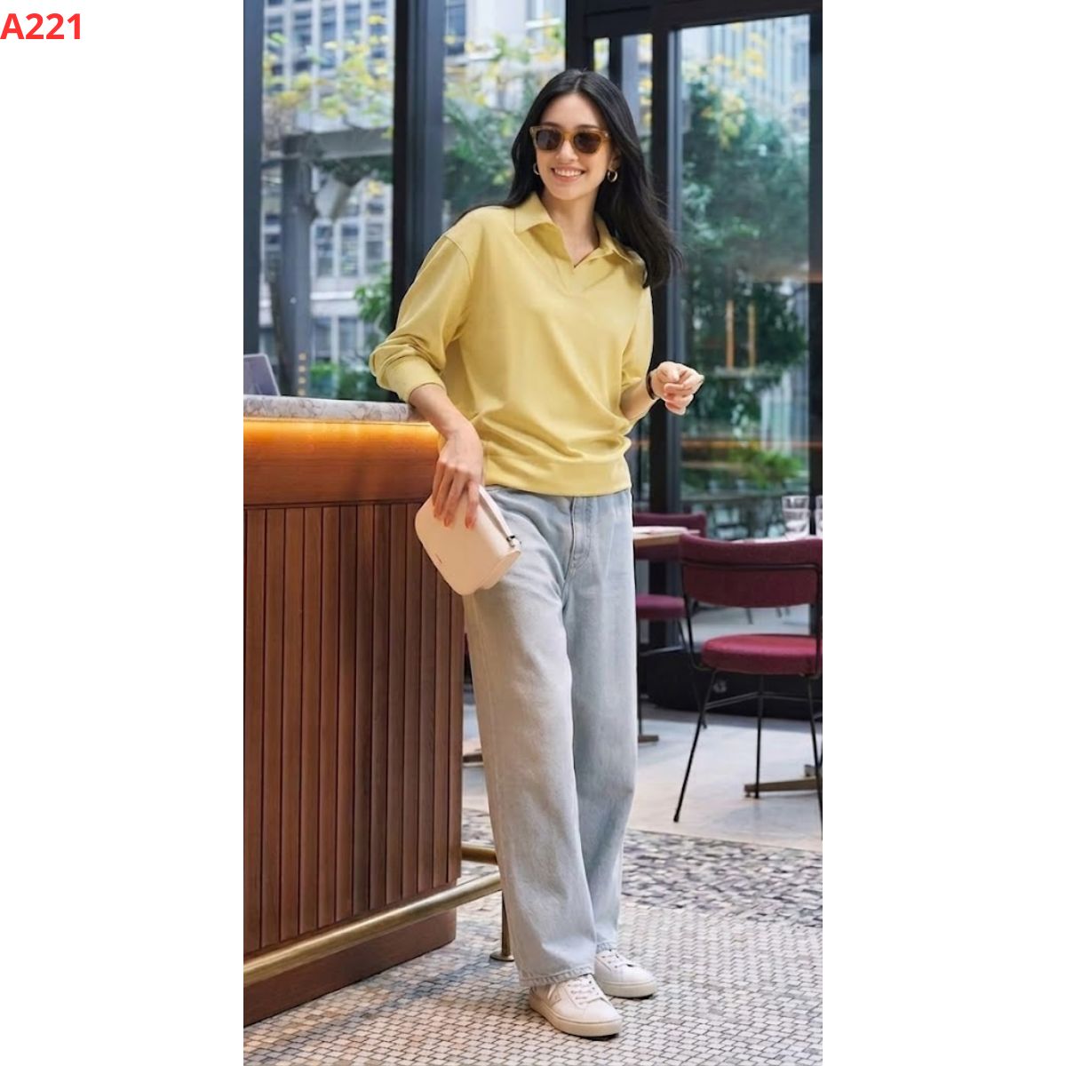 A221 - Áo sweater cổ bẻ_thumbnail_2