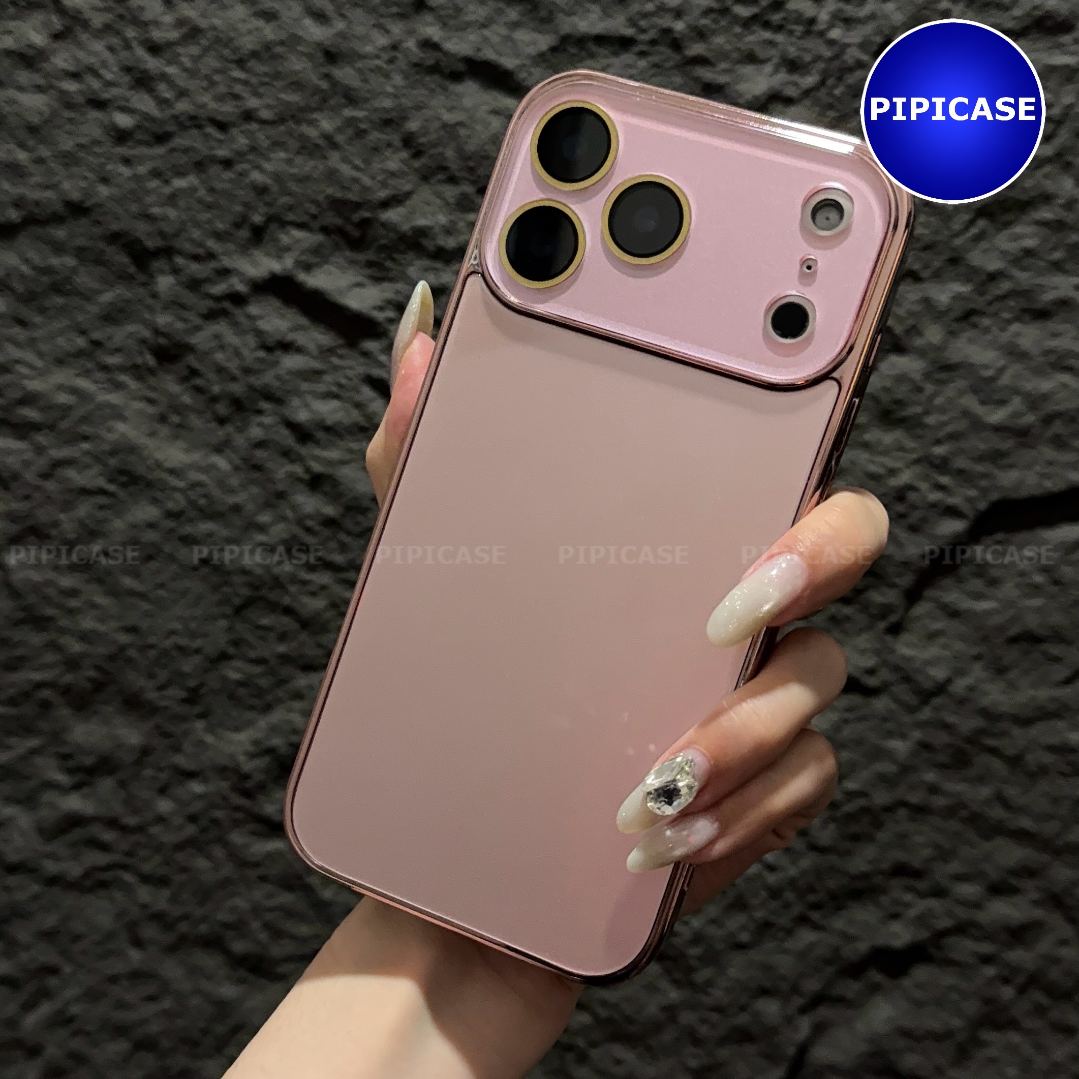 Ốp Lưng iPhone 17 Pro Max - Gash - Hồng Nhạt