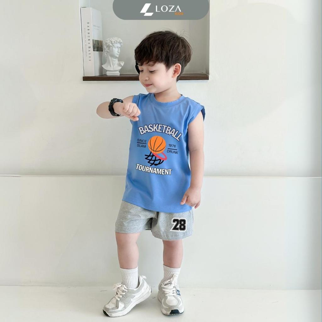 [XẢ KHO BỘ BA LỖ] Bộ ba lỗ cho bé trai nhiều mẫu lẻ size từ 15-40kg - Quần áo bé trai - Loza Kids XABL01_thumbnail_22