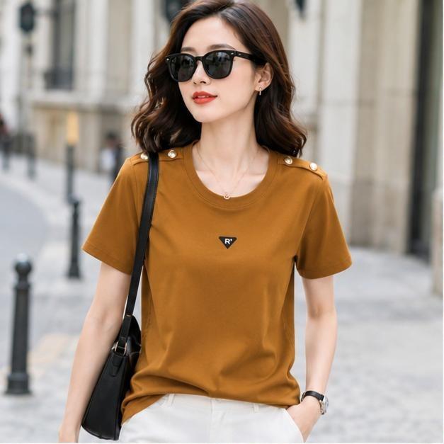 Áo Thun lẻ 353 Cổ Tròn Sọc mới mimi Free Size 45-75kg Co Giãn 4 Chiều Tôn Dáng Mềm Mịn Thoáng Mát Dễ Phối Phong Cách Borip Quảng Châu Chất Liệu Cao Cấp_thumbnail_3