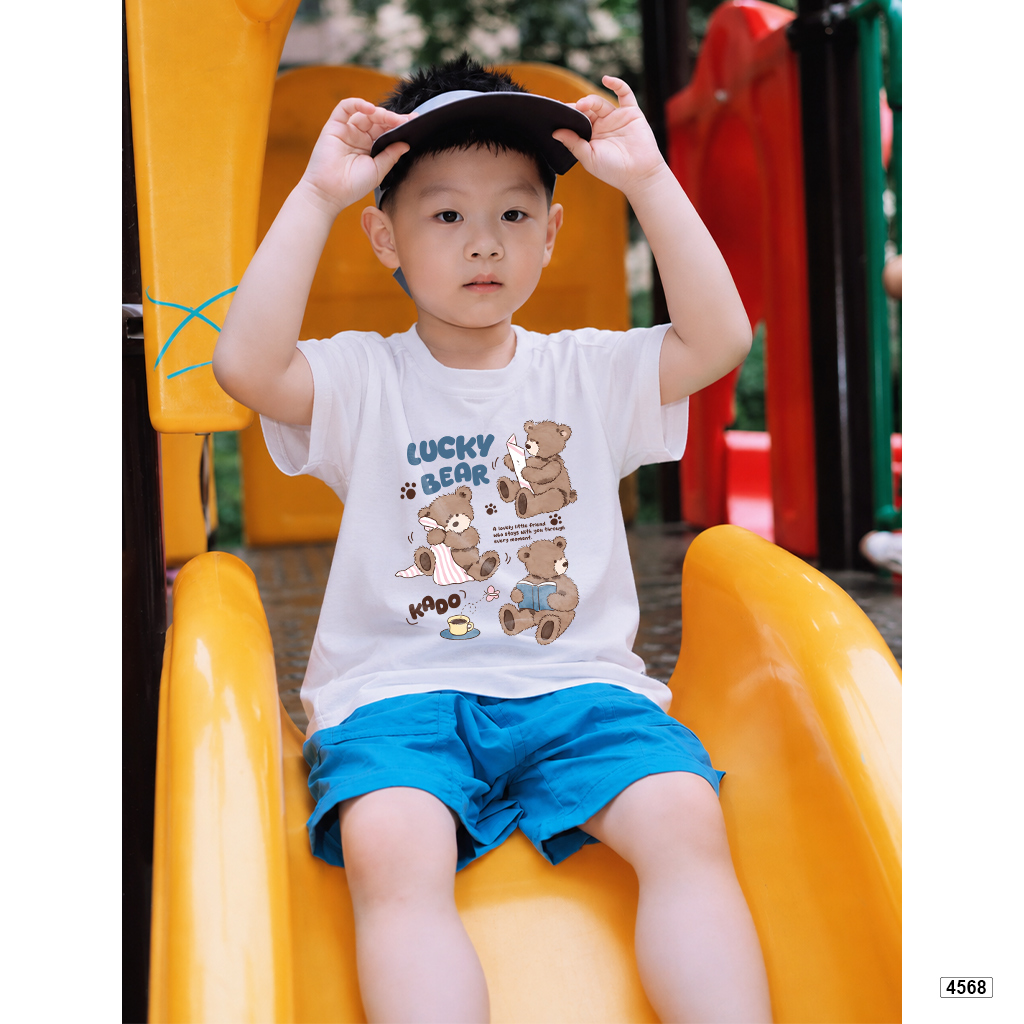Áo thun bé gái form rộng mèo đáng yêu Kado 4568_thumbnail_5