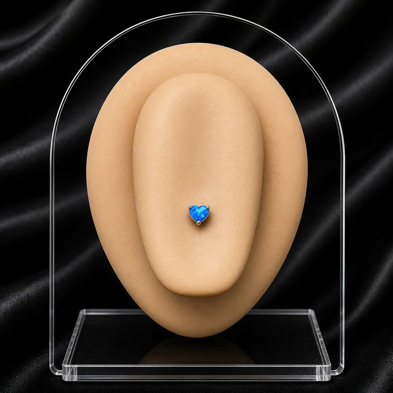 khuyên lưỡi titan trái tim opal xanh biển._thumbnail_3