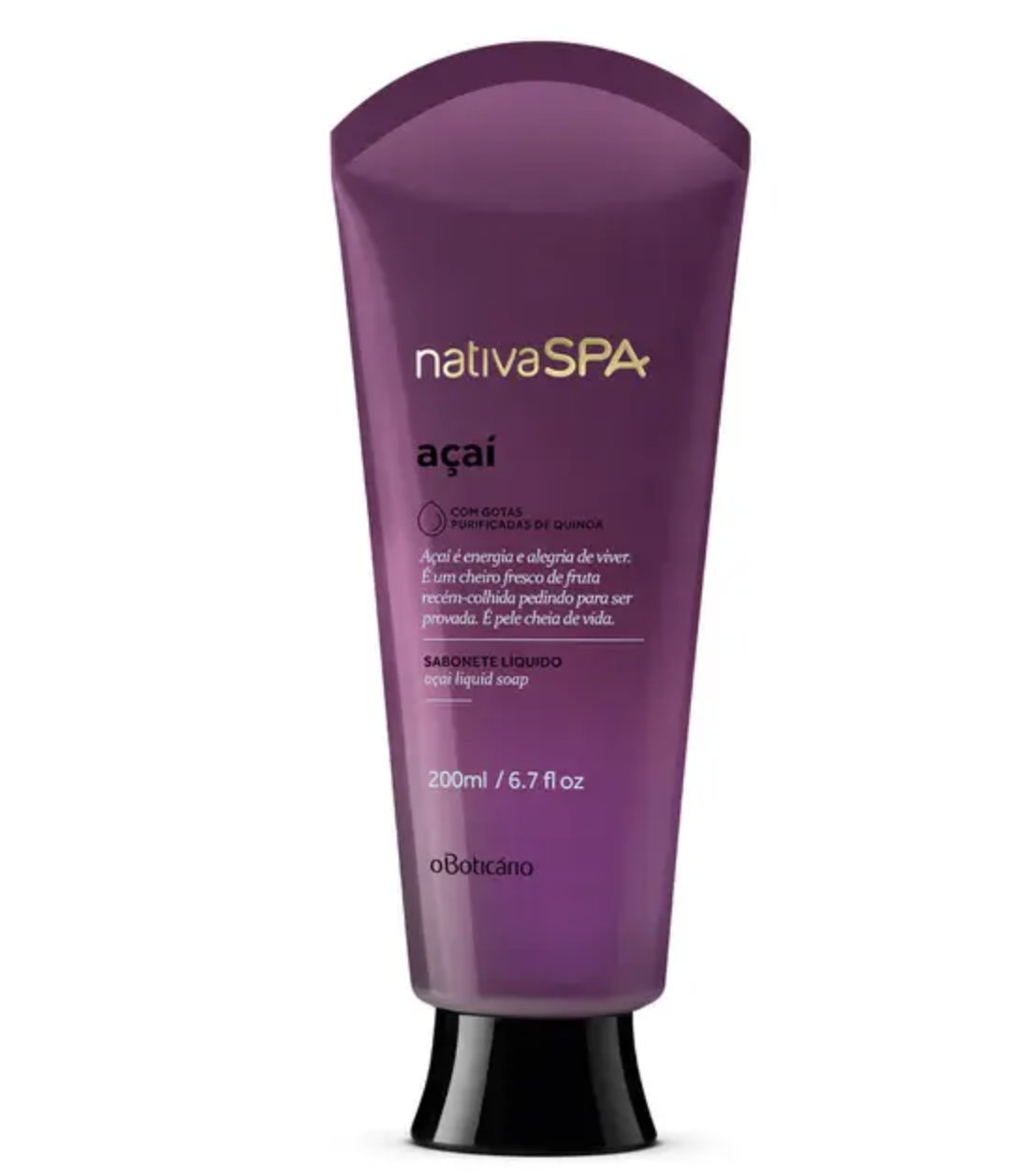 NATIVA SPA JABÓN LÍQUIDO DE CUERPO AÇAI, 200ml