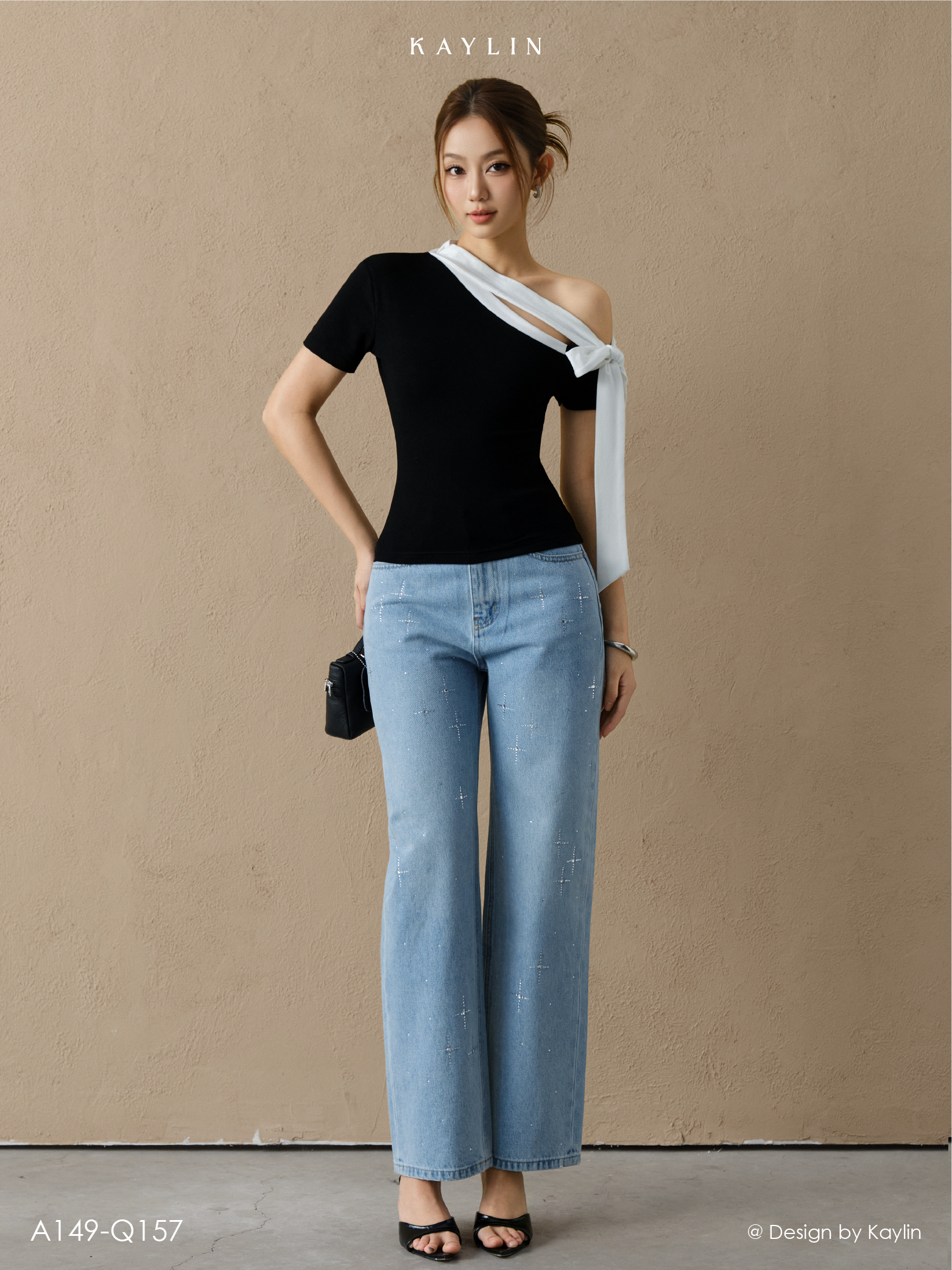 Quần Jean Đính Đá Ánh Sao KAYLIN Twinkle Jeans