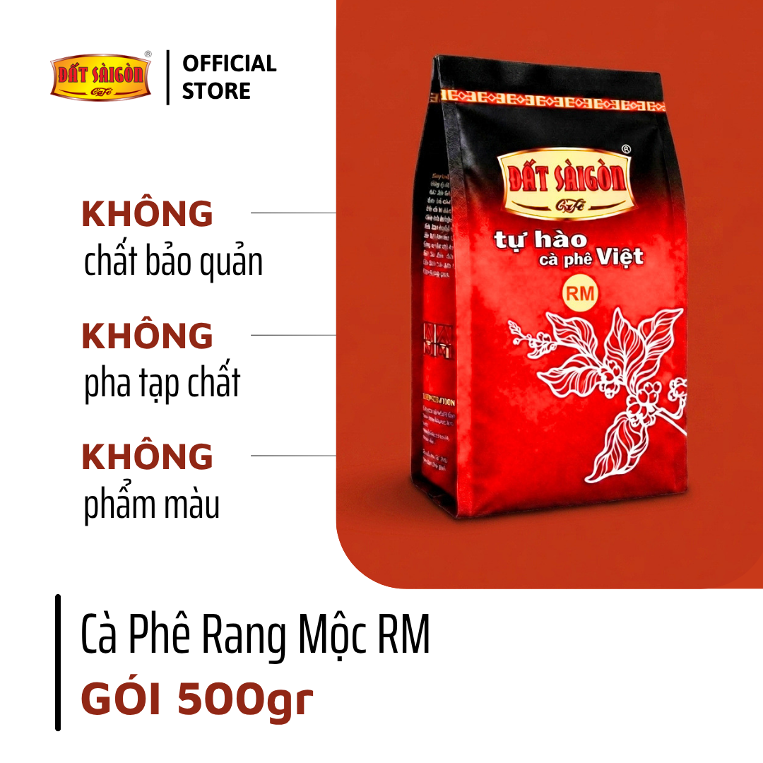 RM- 500g Cafe Ro + Moka Dành Cho Quán Café Pha Máy Tạo Lớp Crema Dầy Vàng Óng_thumbnail_4
