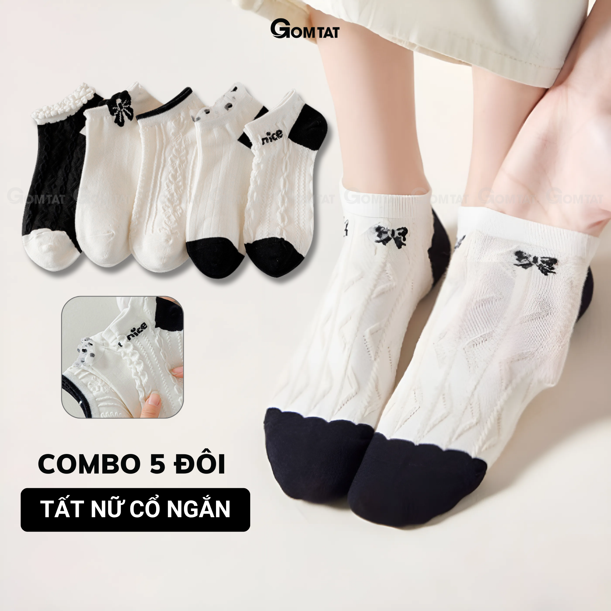 Set 5 đôi tất vớ nữ cổ ngắn UYE-CBCN_thumbnail_61