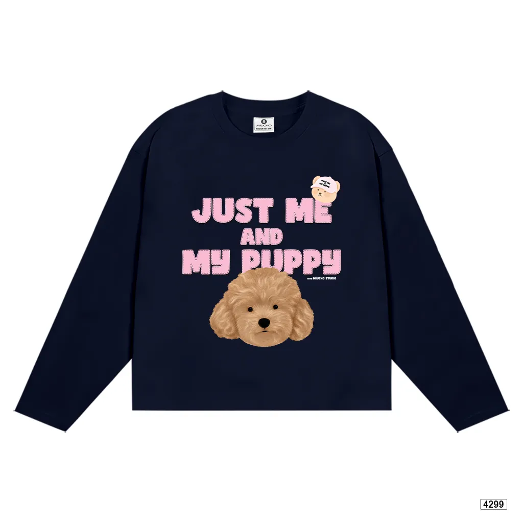 Áo thun tay dài form boxy puppy Miucho 4299