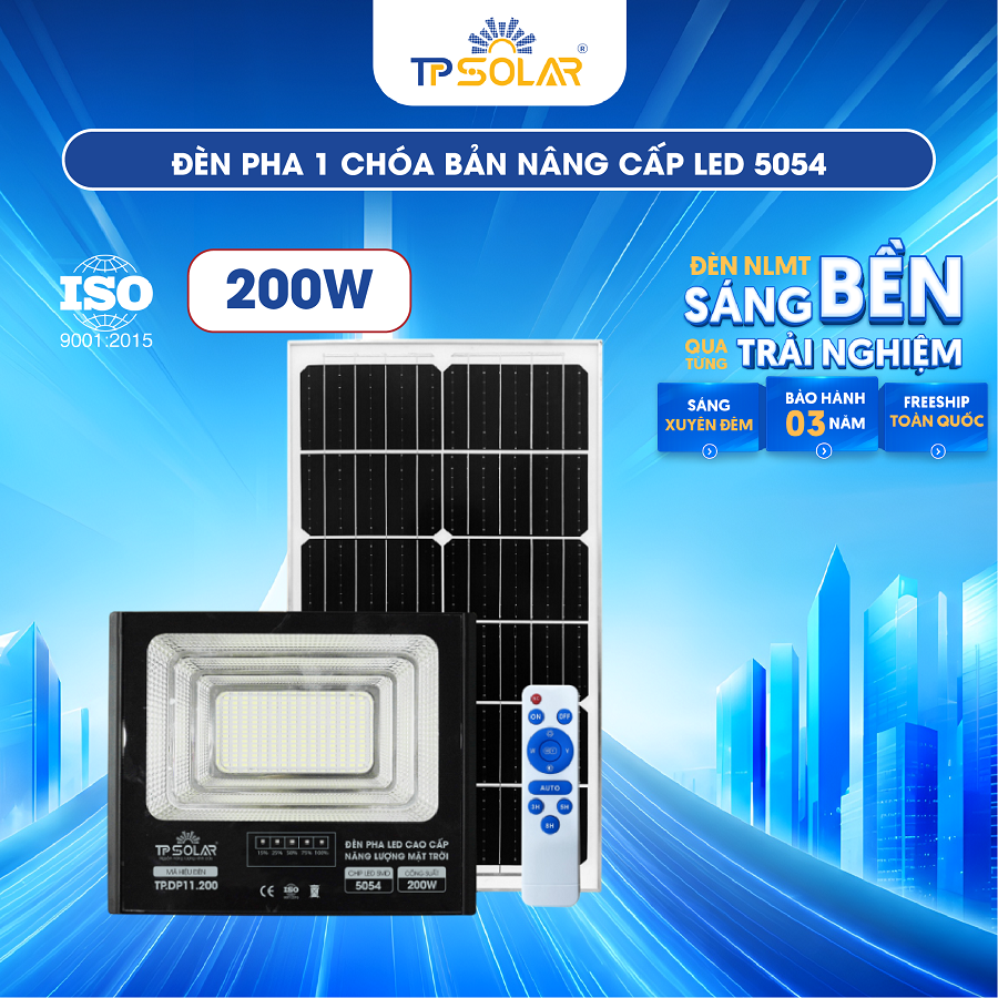 Đèn pha LED 1 chóa cao cấp năng lượng mặt trời TP SOLAR DP11