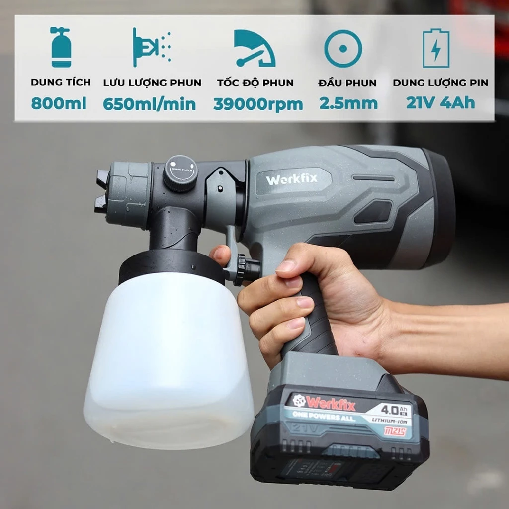Máy Phun Sơn Pin WORKFIX WF-SPS800X – Máy Phun Sơn Cầm Tay 800ml, 2 Chế Độ Phun_thumbnail_6