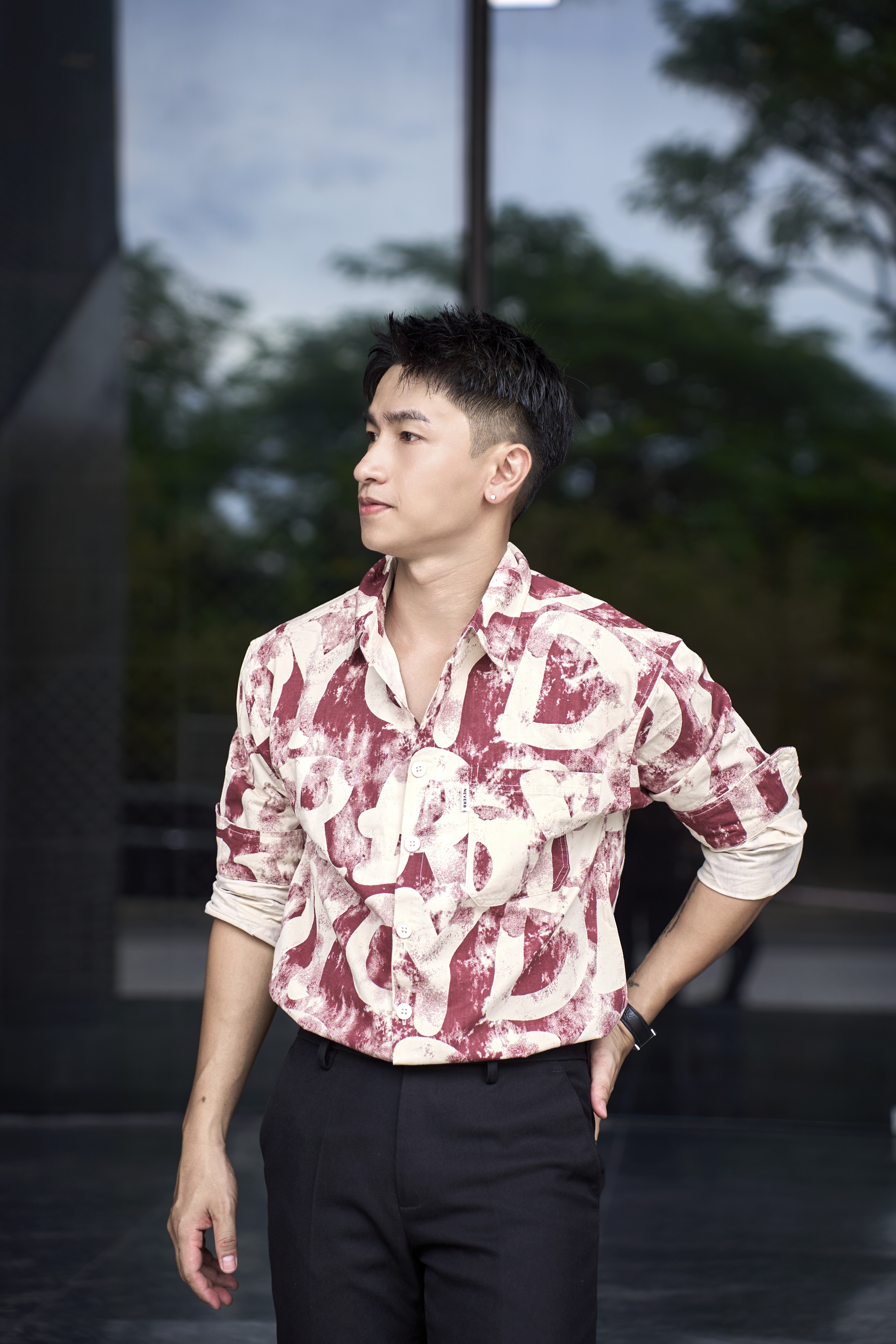 SA122 - Áo sơ mi dài tay họa tiết chữ phong cách Nhật Bản, chất cotton 100%, form rộng thoải mái_thumbnail_7