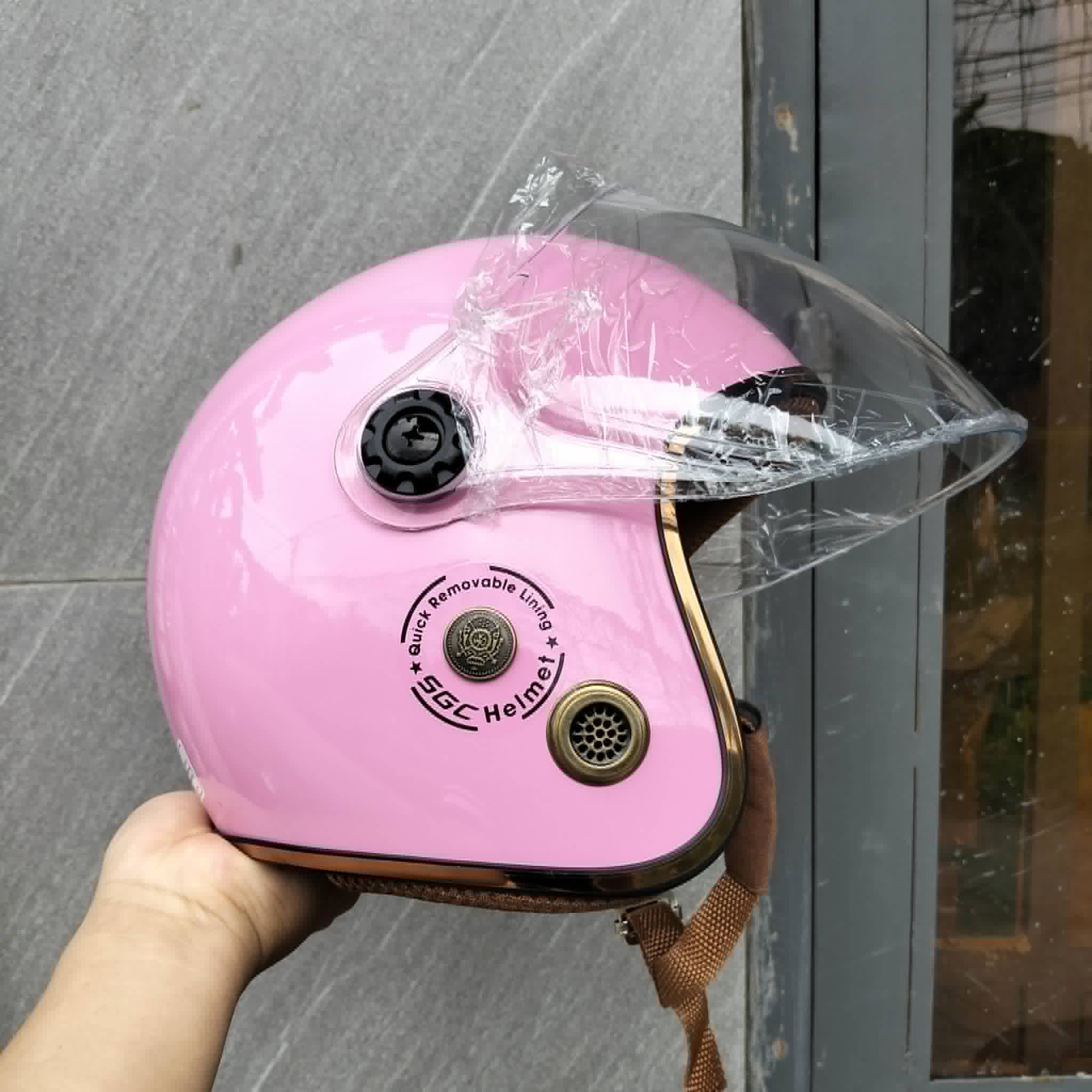 Nón bảo hiểm 3/4 kính dài thông gió nhiều màu đẹp - Nón Phú Quí NBH01_thumbnail_9
