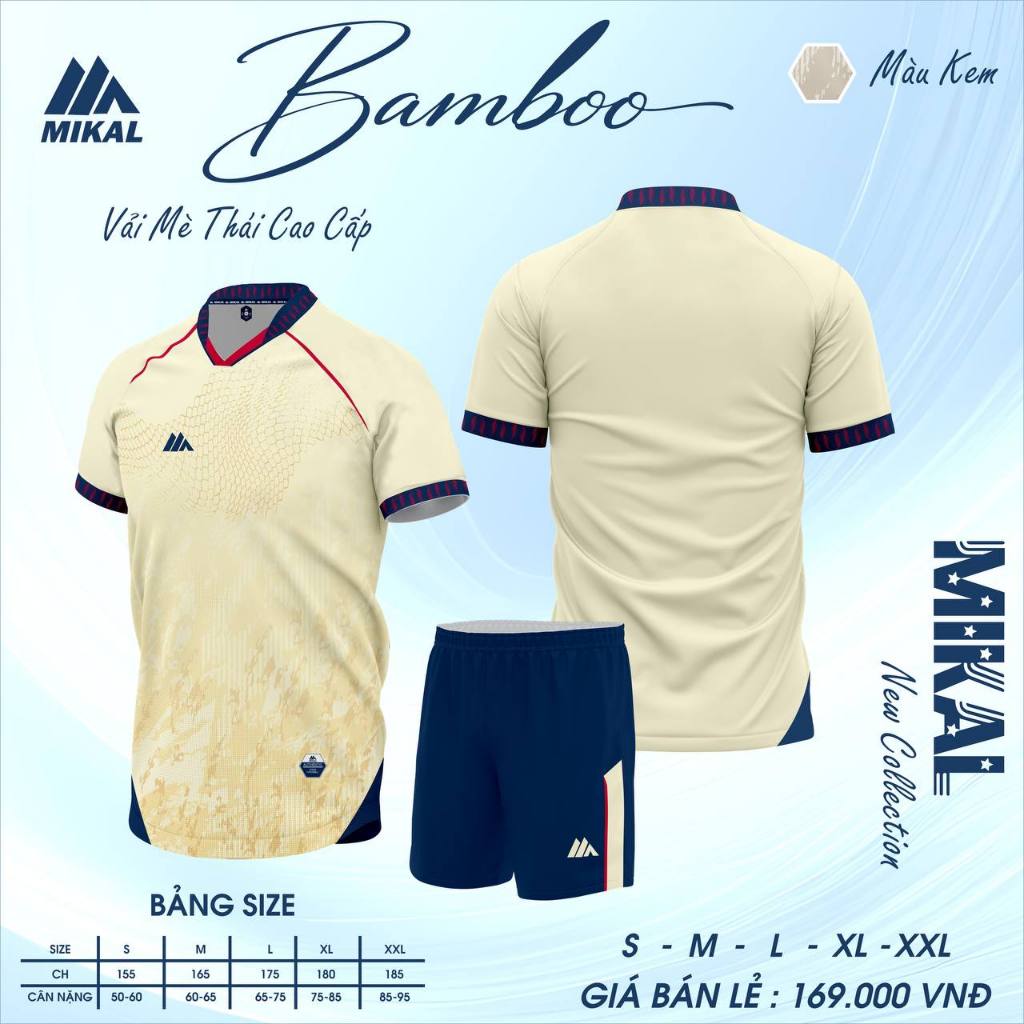 BST Quần Áo Bóng Đá Mikal Bamboo K8 Thun Mè Cao Cấp Thoáng Khí Thể Thao Đương Đại_thumbnail_1