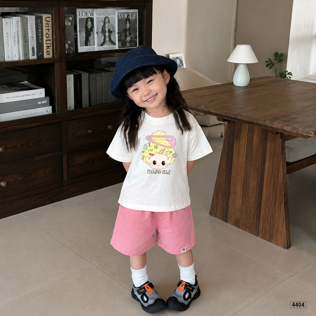 Áo thun bé gái form rộng little hairpin cổ tròn Kado 4404_thumbnail_4