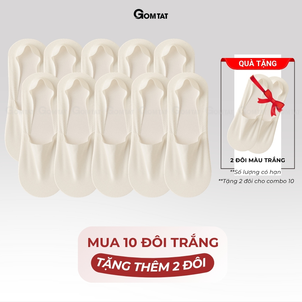 [MUA 10 TẶNG 2] Combo 10 đôi tất tàng hình nam GOMTAT có đệm silicone chống tuột gót - UYE-7010-CB12_thumbnail_14