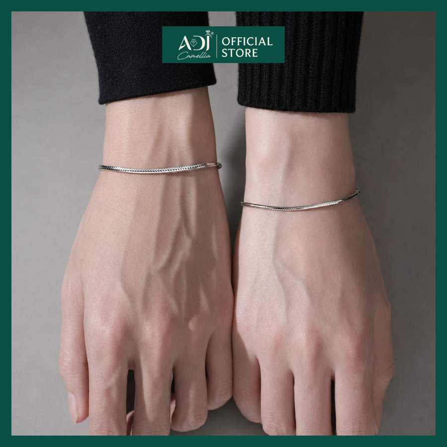 [BH Trọn Đời] Lắc Tay Đôi Bạc ADJ S925 Cho Cặp Đôi Couple, Lắc Tay Nam Nữ Mở Lòng Gắn Kết Và Bền Chặt Hơn_thumbnail_4