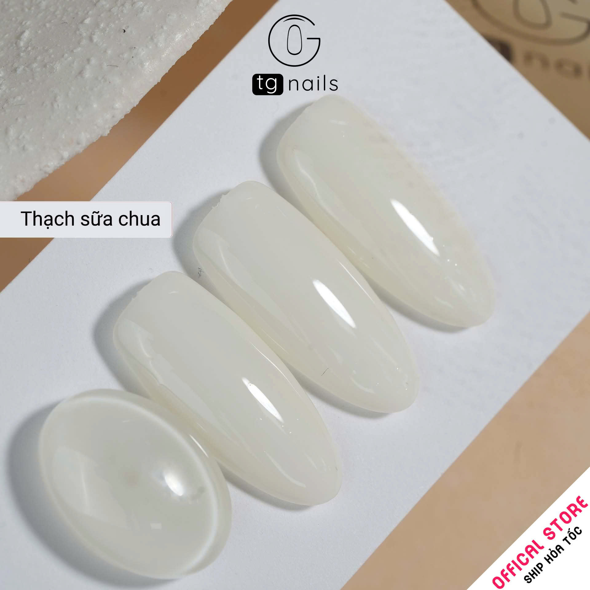 Sơn gel Trắng sữa chua chai 10g TG Nails_thumbnail_1