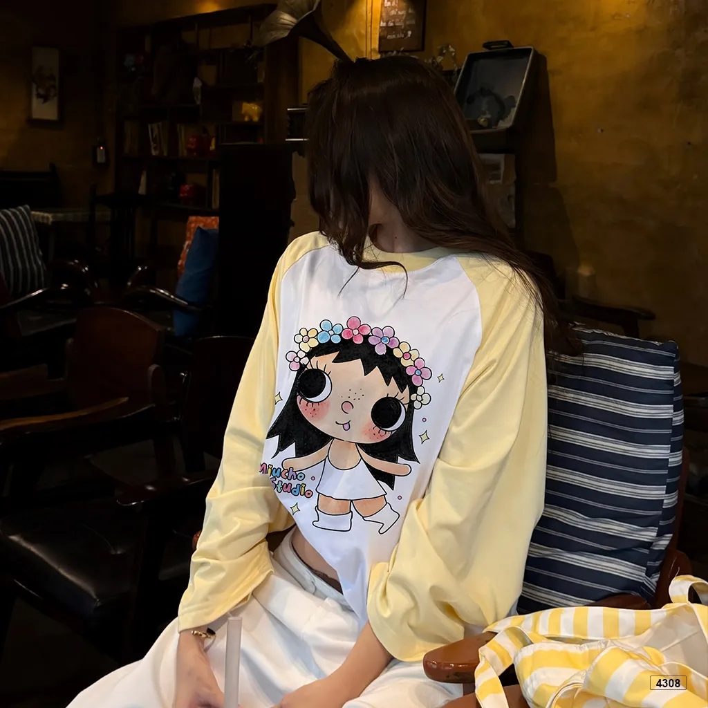 Áo thun tay dài unisex form boxy Miucho 4908_thumbnail_2