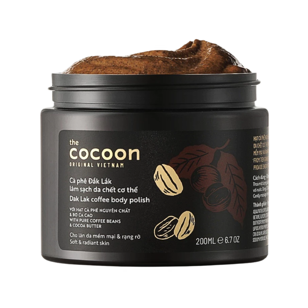 [COCOON] Tẩy tế bào chết body Cocoon Dak Lak Coffee 200ml