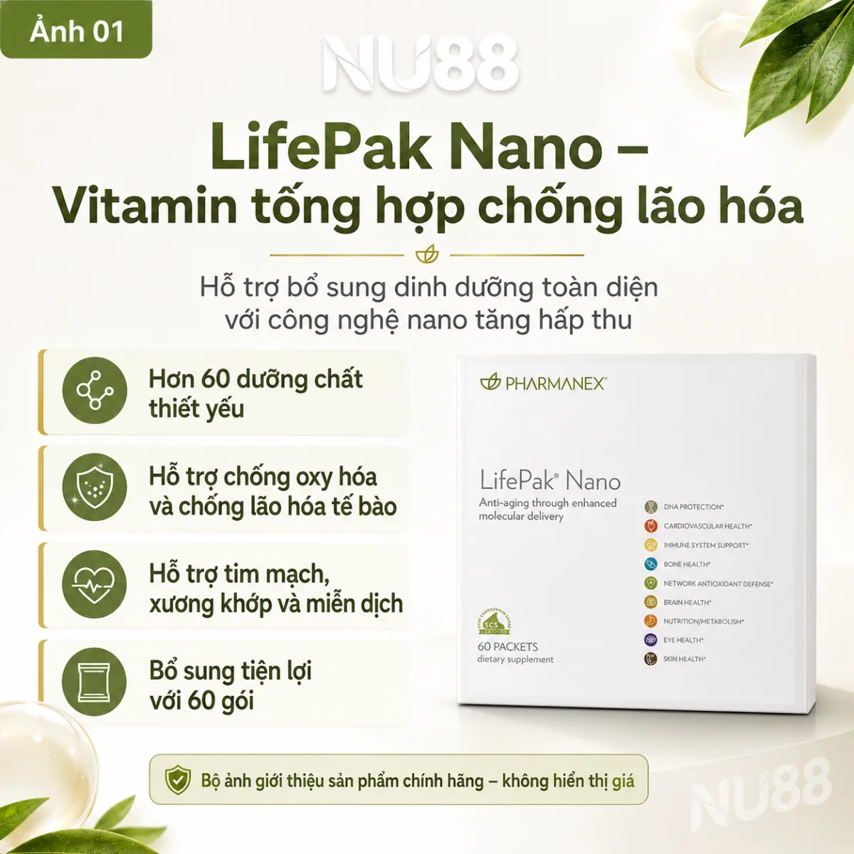 Lifepak Nano - Vitamin Tổng Hợp Chống Lão Hóa