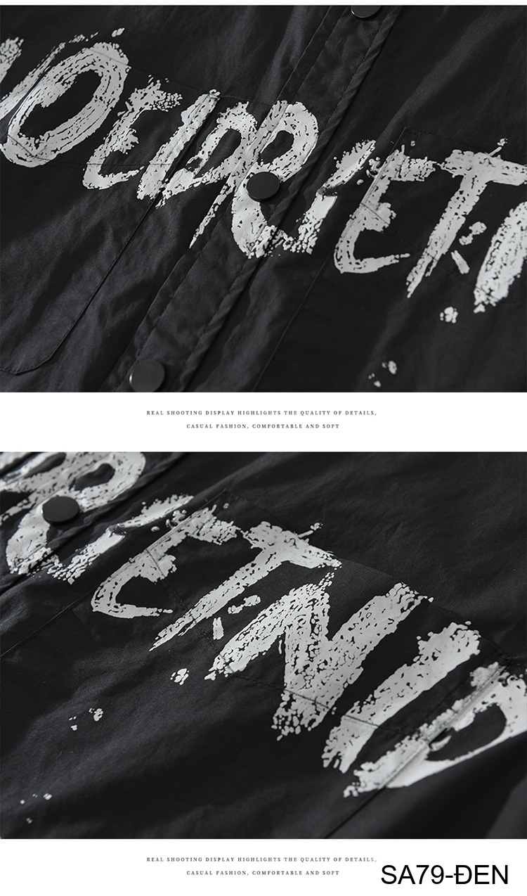 SA79 - Áo sơ mi nam tay dài phong cách streetwear in chữ nghệ thuật, chất cotton mềm mại, form rộng thoải mái_thumbnail_7