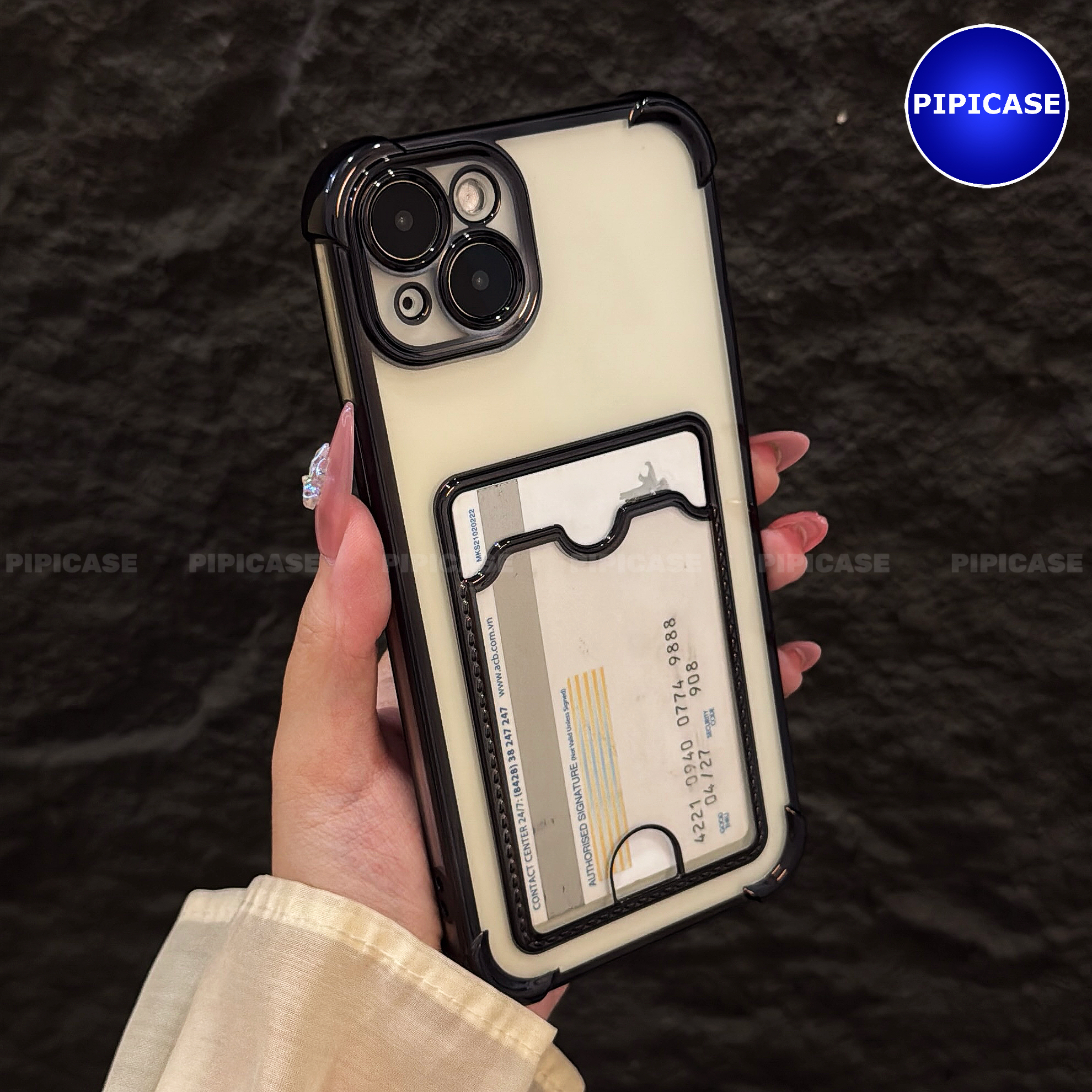 Ốp Lưng iPhone 14 Plus - Ốp Thẻ - Đen_thumbnail_4