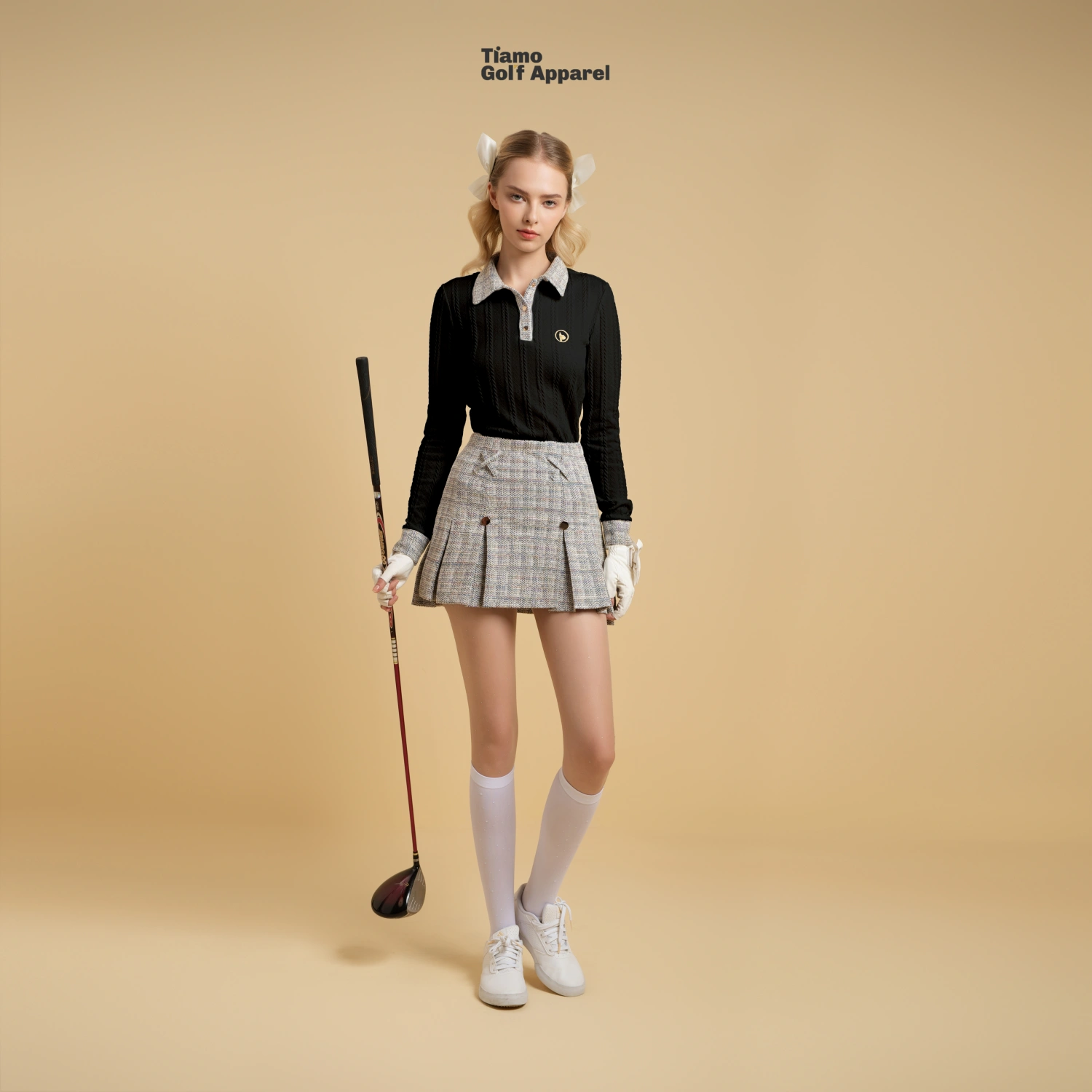 Áo Polo Phối Cổ Tweed Nữ_thumbnail_3