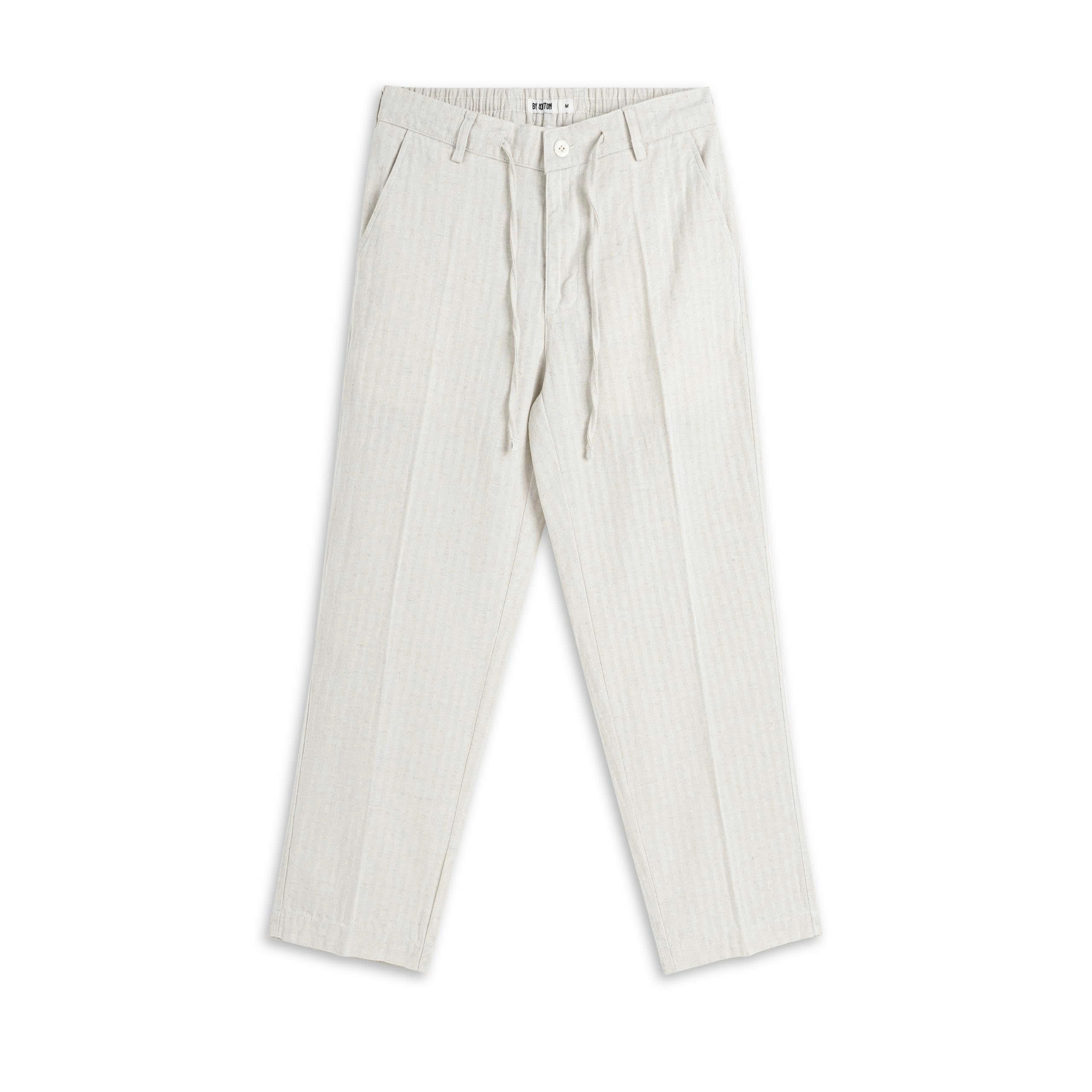 Quần Dài Tencel Linen Họa Tiết Herringbone