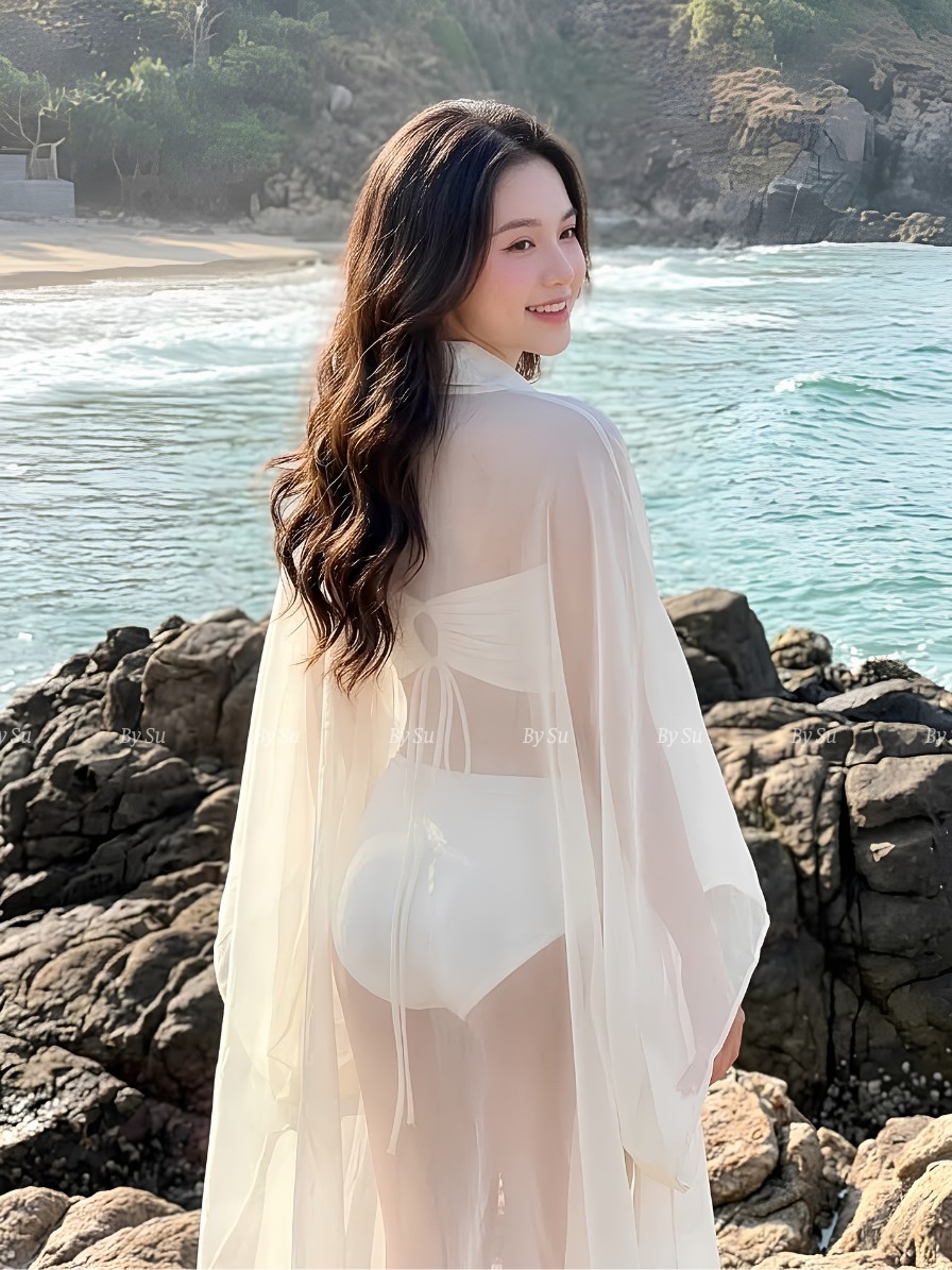 M32 - Set Bikini Cúp Ngực Phối Choàng Voan_thumbnail_2